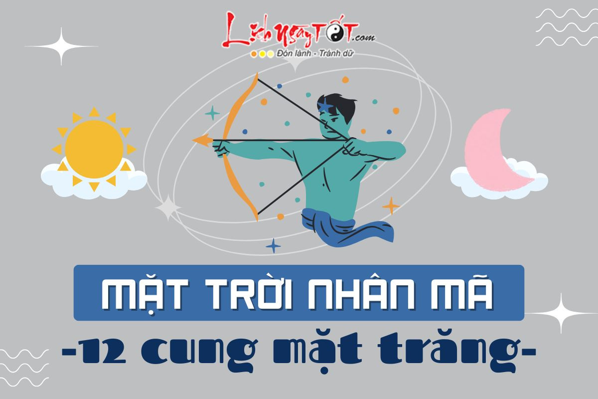Mặt Trời Nhân Mã và 12 cung Mặt Trăng