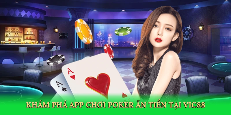 Khám phá App chơi poker ăn tiền tại Vic88