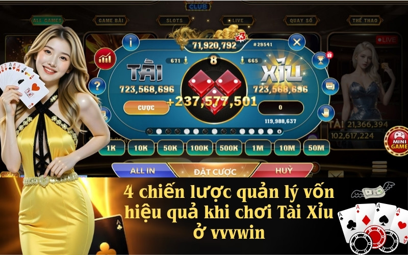 4 chiến lược quản lý vốn hiệu quả khi chơi Tài Xỉu ở vvvwin